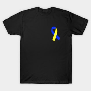 This Down Syndrome Support Ribbon - Side T-Shirt